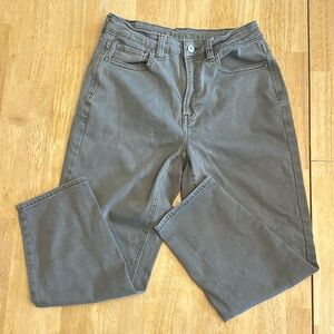 American Eagle Straight Leg Ankle Pants - Green